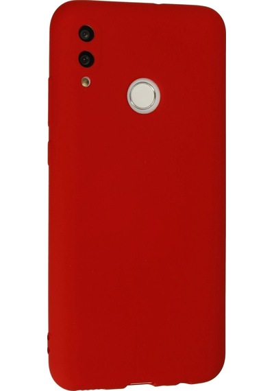 Gld-spt- Newface Huawei P Smart 2019 Kılıf Nano İçi Kadife Silikon - Kırmızı