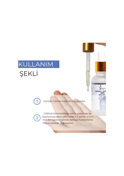 Jamed Beauty Lightening Blemish Aydınlatıcı ve Canlandırıcı Serum 30 ML