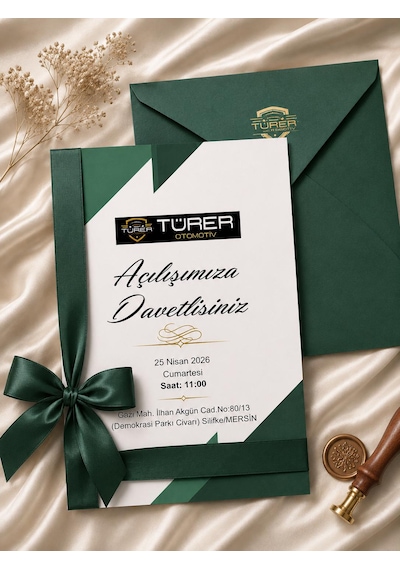 1000 Adet Ekonomik Kurumsal Davetiyesi Ve Zarf 007