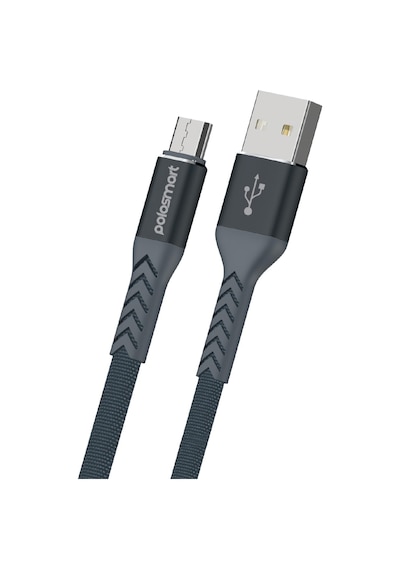 Polosmart Pbs407 Micro Usb Şarj Ve Data Kablosu 2.4 Amper 1.2 Metre Gri