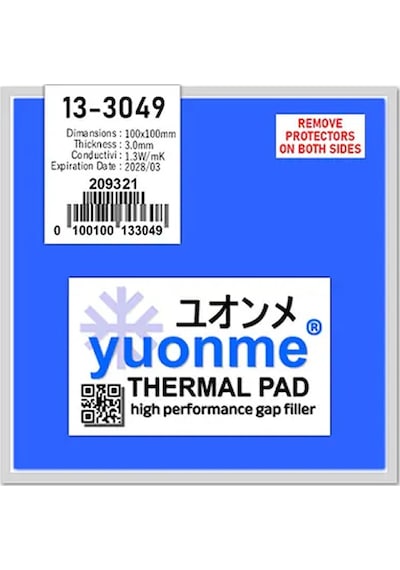 3.0Mm x 100 x 100Mm Chipset Soğutucu Termal Pad Ped