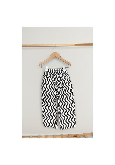 Snook Kids Asimetrik Desenli Pantolon Beyaz Beyaz