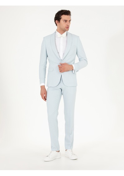 Cacharel Açık Mavi Slim Fit Smokin Damatlık Denım