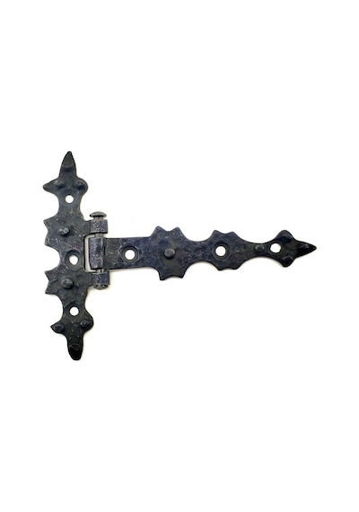 Antika Tarz Dekoratif Pirinç Yıldız Kuyruklu Menteşe - 85x110 Mm, Oksit