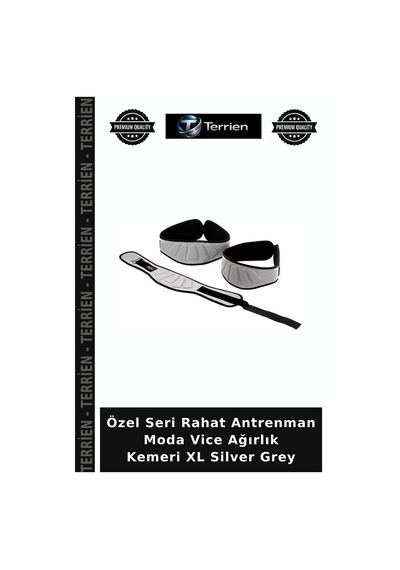 Özel Seri Rahat Antrenman Moda Vice Ağırlık Kemeri Xl Silver Grey