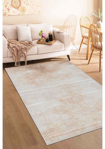 West Home Makinede Yıkanabilir Kaymaz Taban Leke Tutmaz Bej Modern Salon Halısı Mutfak Halısı Ve Yolluk Wh610 Beige