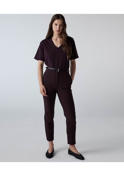 İpekyol Elastik Bel Skinny Fit Mürdüm Kadın Pantolon Iw6260003153