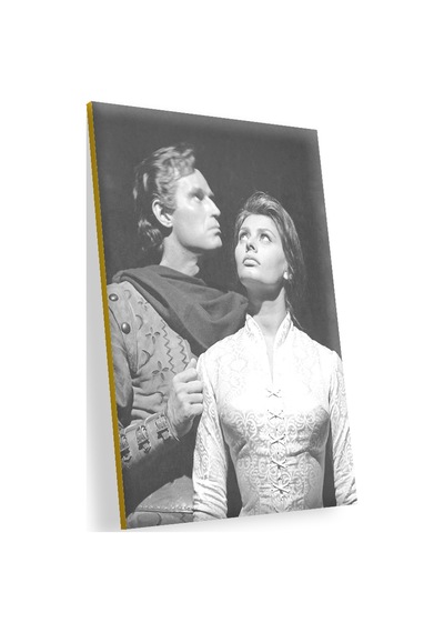 Cakasepetim Sophia Loren Ve Charlton Heston Ahşap Mdf Tablo