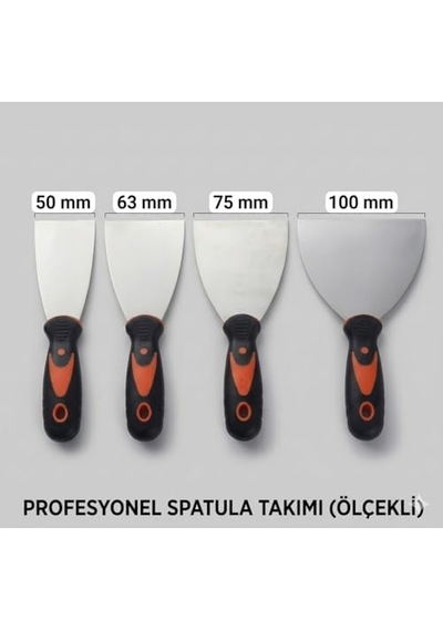 Siyah Turuncu Lüks Spatula 50 Mm 0