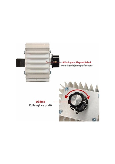 5000w 220v Ac Motor Dimmer Hız Kontrol Kartı