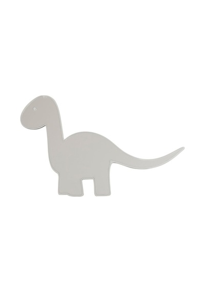 Sevimli Dinozor Model Pleksi Çocuk Odası Aynası Ahşap