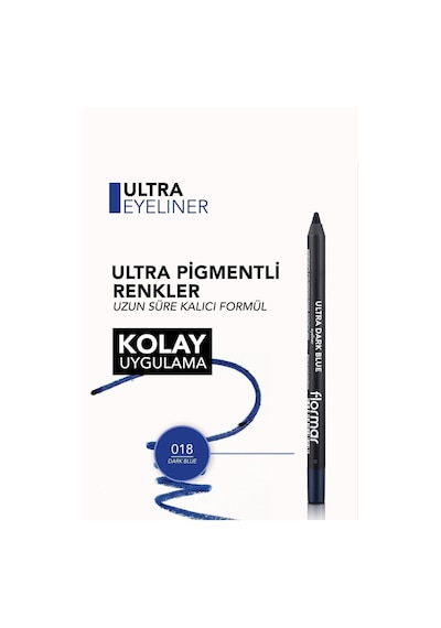 Flormar Koyu Mavi Eyeliner - Ultra Eyeliner 01 8690604547227