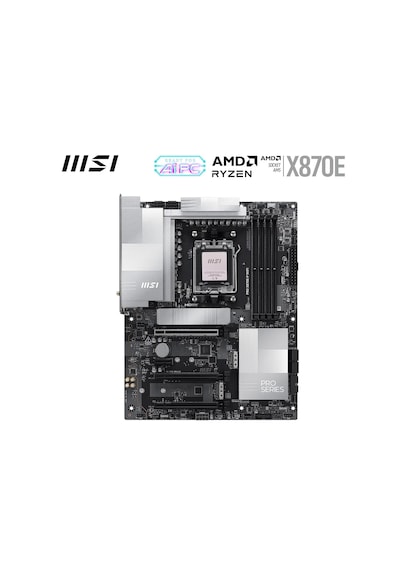 Msı Pro X870e-p Wıfı Am5 Ddr5 8200mhz Oc 3x M.2 Usb4 Gbps Hdmı 5g Lan Wıfı 7 Rgb Atx Sku: Smg8690010080691