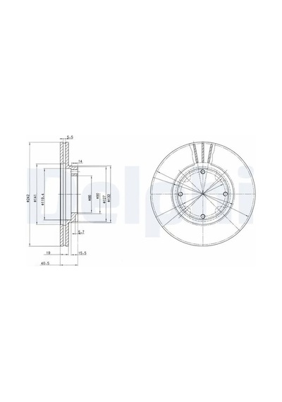 Hyundai Accent 1 Fren Diski On 1995-2000 Delphı Bg2394 2adettir