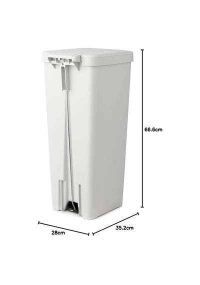 Brabantia Stepup Açık Gri Plastik Pedallı Çöp Kutusu 40l Çok Renkli