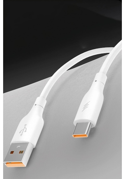 Dc65 Usb To Type-c 1m 3.0a Hızlı Şarj Kablo - Beyaz