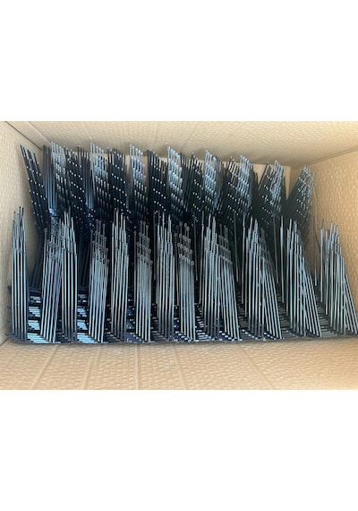 50 Adet Tekinoğlu Plastik Siyah Kuşkonmaz Diken 25 Metre Kuş Bariyeri, Tüylenme Önleyici Kuşsavar