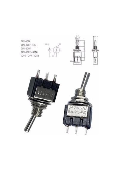 Ic-139 3 Ayak Toggle Switch Anahtar On-off Mts-102