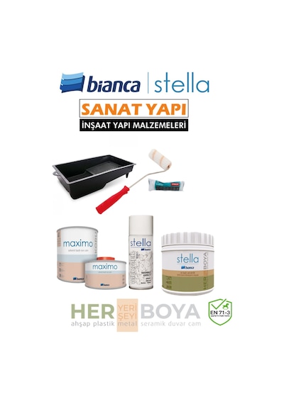 Set 500ml - Siyah Boya + Mermer Effekt Sprey + Maximo Sıvı Cam Ipek Mat Diğer
