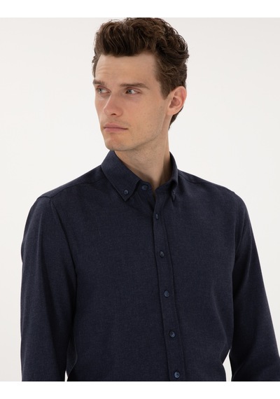 Pierre Cardin Erkek Lacivert Gömlek Desenli 50316751-vr033 Lacivert