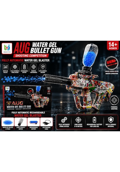 Masita Gel Blaster Su Topu Su Maymuncuğu Atan Oyuncak Şarjlı Tam Otomatik. 45 Cm Karma Renk Ve Model Gönderilir