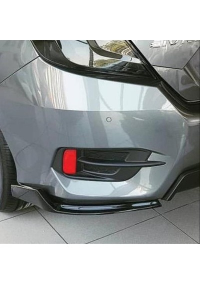 Honda - Civic Fc5 2016-20 Uyumlu Arka Çıkıntılı Flap Piano Black
