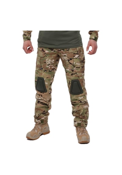 Single Sword Dizlikli Kamuflaj Tactical Erkek Pantolon - Outdoor Taktik Pantolon Haki