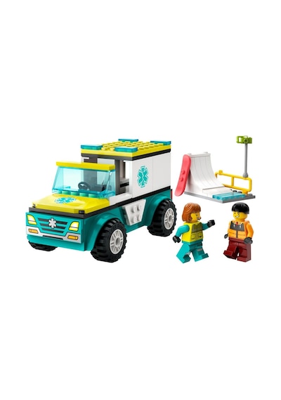 LEGO® City Acil Ambulansı ve Snowboardcu 60403 4+ Yaratıcı Oyuncak Yapım Seti - 79 Parça