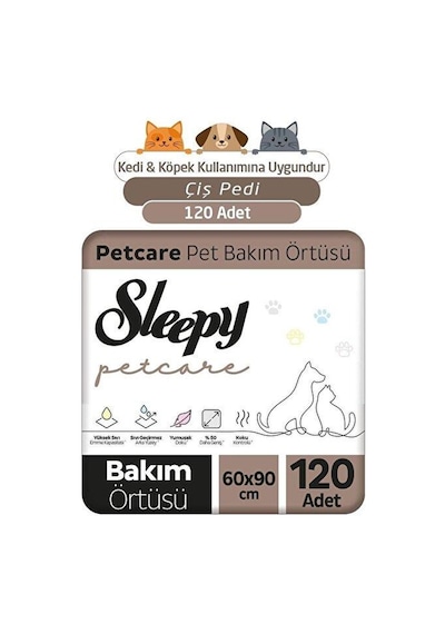 Sleepy Petcare Pet Bakım Örtüsü 30'lu X 4 Adet 120 Adet