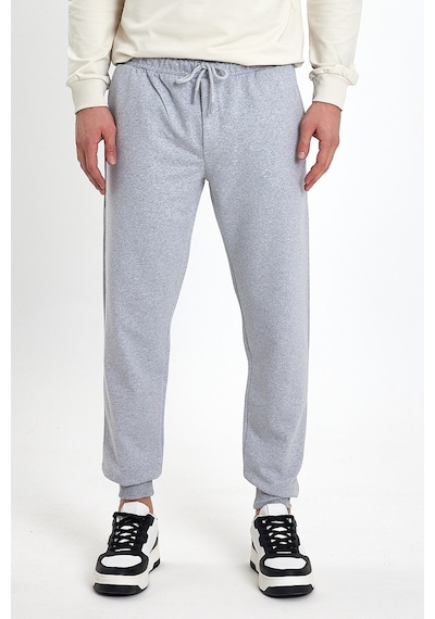 Mmetalic Erkek Eşofman Altı Cepli Standart Fit Rahat Kalıp Gri