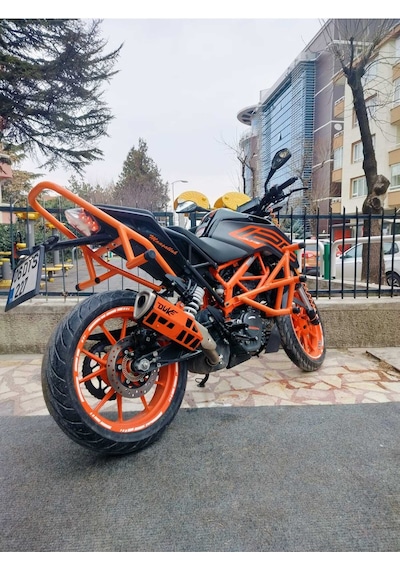 Ktm Duke 125 Uyumlu Koruma Demiri Ön&arka Set 2021 2023 Model Turuncu