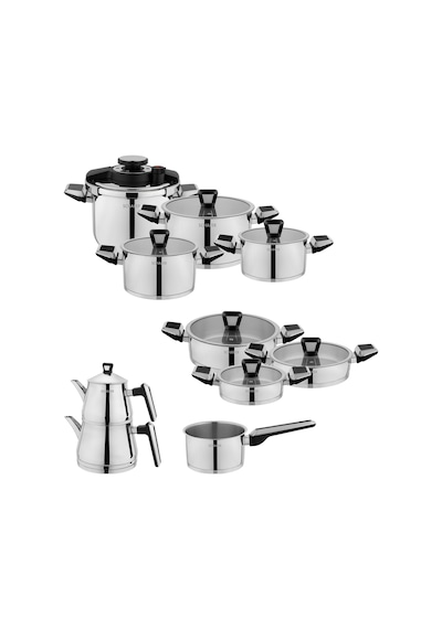 Schafer Premium Çelik Çeyiz Seti 18 Parça-ınox Inox