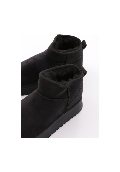 Dgn Cozy Kadın Ugg Bot Siyah