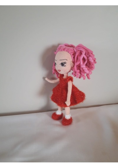 Amigurumi Pembe Saçlı Oyuncak