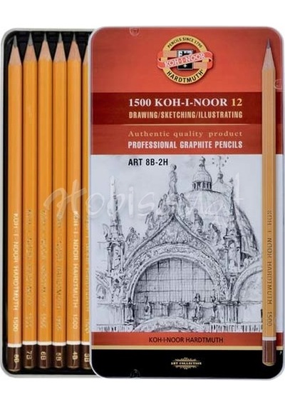 Koh-I-Noor 1500 Toison Dor 12 Dereceli Kalem Seti Art 8B-2H 1502