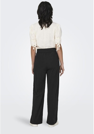 Only Onltızana Cotton Loose Pants Wvn 15319090 Siyah 001
