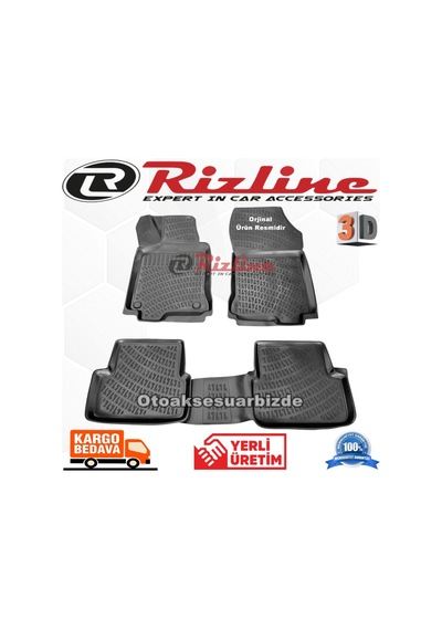 Renault Laguna 3 3D Paspas Havuzlu Siyah 2008-2015 Arası Rizline N11.7914