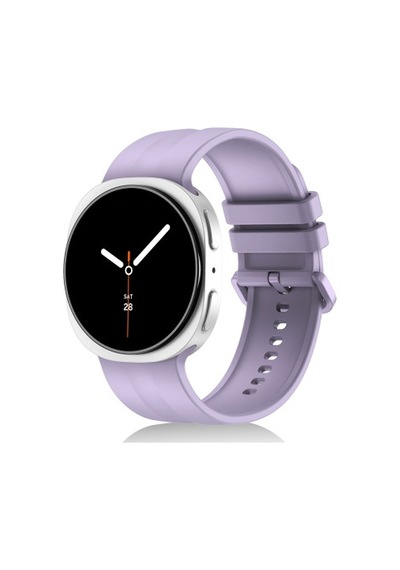 Samsung Galaxy Watch 9 40mm Uyumlu Krd-159 22mm Silikon Kordon - Açık Mor