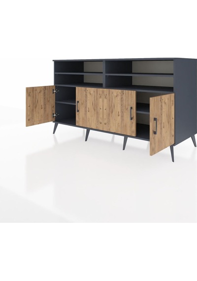 Kronos Konsol 6 Raflı 4 Kapaklı 176x59x99 Antrasit-çam/antrasit Antrasit-çam/antrasit Kronos Konsol 6 Raflı 4 Kapaklı 176x59x99 Antrasit-çam/antrasit Antrasit-çam/antrasit