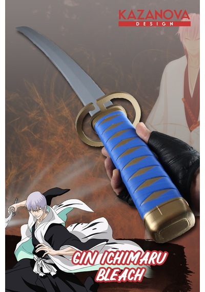 Kazanova Design Gin Ichimaru Katlanabilir Katana Figür 98 Cm Bleach Anime Cosplay