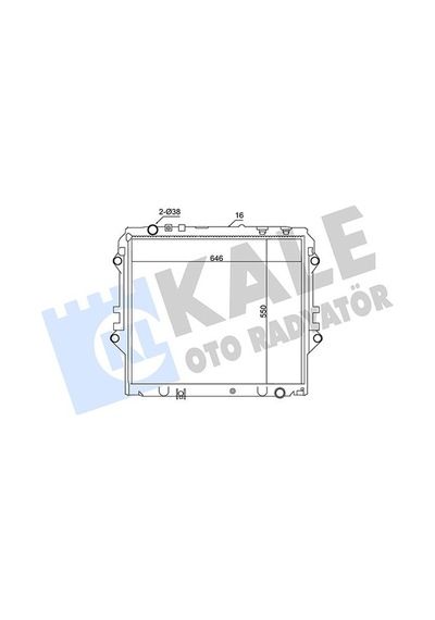 Radyatör - 634 - Toyota Hılux Revo 2.4l 2gdftv Gun125 Gun135 4x2 - Dpmıx-hb - 4x4 15-