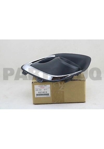 Mitsubishi Asx 2013-2016 Ön Sis Lamba Kapağı Delikli Nikelaj Çıtalı Sağ Oem No: 8321a516