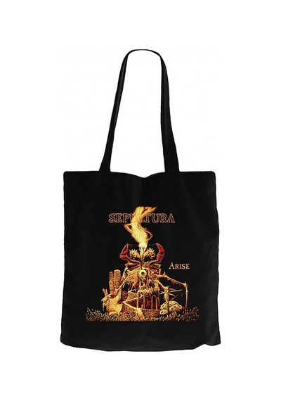 Sepultura Arise Siyah Kanvas Bez Çanta Siyah