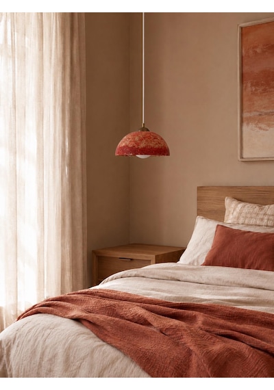 El Yapımı Terracotta Wabi Sabi Kil Sarkıt Avize, Çap 25 Cm, G9 Led Ampullü, Salon, Yemek Odası, Mutfak Adası El Yapımı Terracotta Wabi Sabi Kil Sarkıt Avize, Çap 25 Cm, G9 Led Ampullü, Salon, Yemek Odası, Mutfak Adası