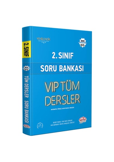 2.Sınıf VIP Tüm Dersler Soru Bankası  -  Mavi Kitap -  Editör