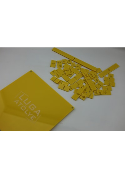 Luga Atölye Matematik Kesir Eğitim Seti & Eğlenceli Matematik Öğrenme - Sarı