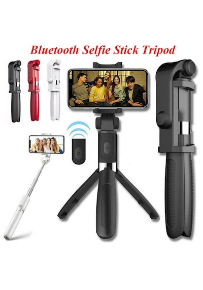 Selfie Stick L01 Bluetooth Kumandalı Selfie Çubuğu Tripod Monopod 5332
