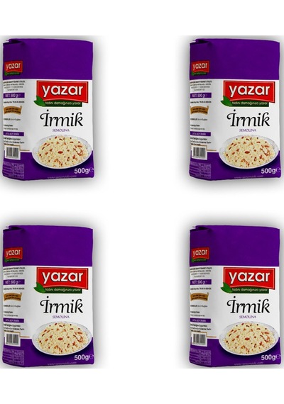Yazar İrmik 4 x 500 G