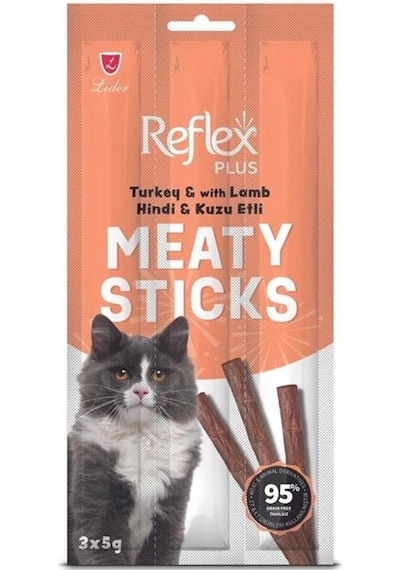 Reflex Plus Kedi Ödül Stick Hindi & Kuzulu 3x5 Gr