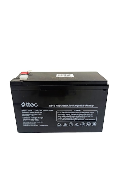 Ttec 12 Volt 7 A Akü -12v 7 Ah Kuru Base Akü 2026 Üretim